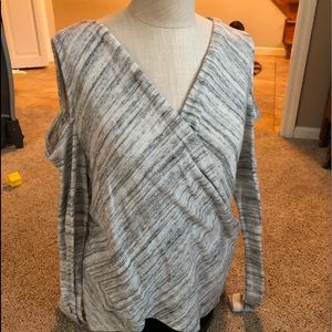 WHBM Cold Shoulder Top
